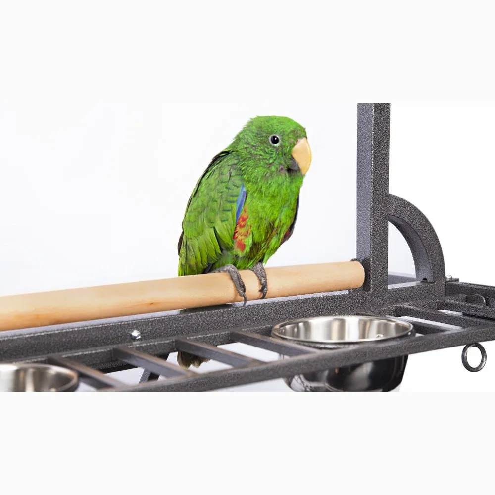 Avi One Parrot Stand Deluxe Silver/Black