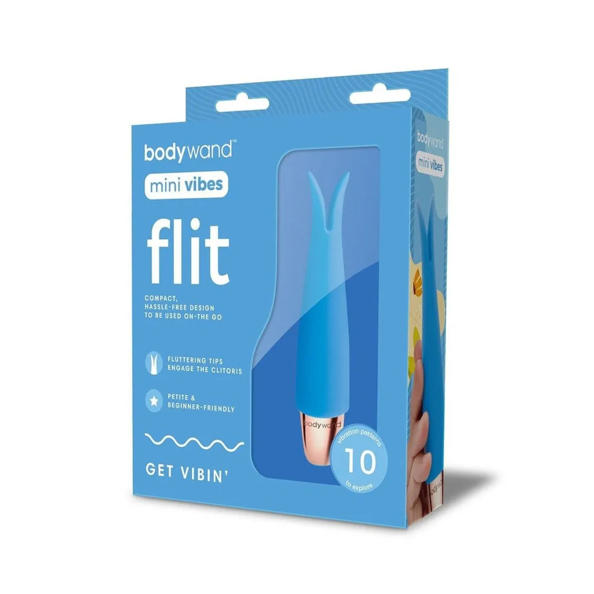 Bodywand Mini Vibes Flit Vibrator Blue