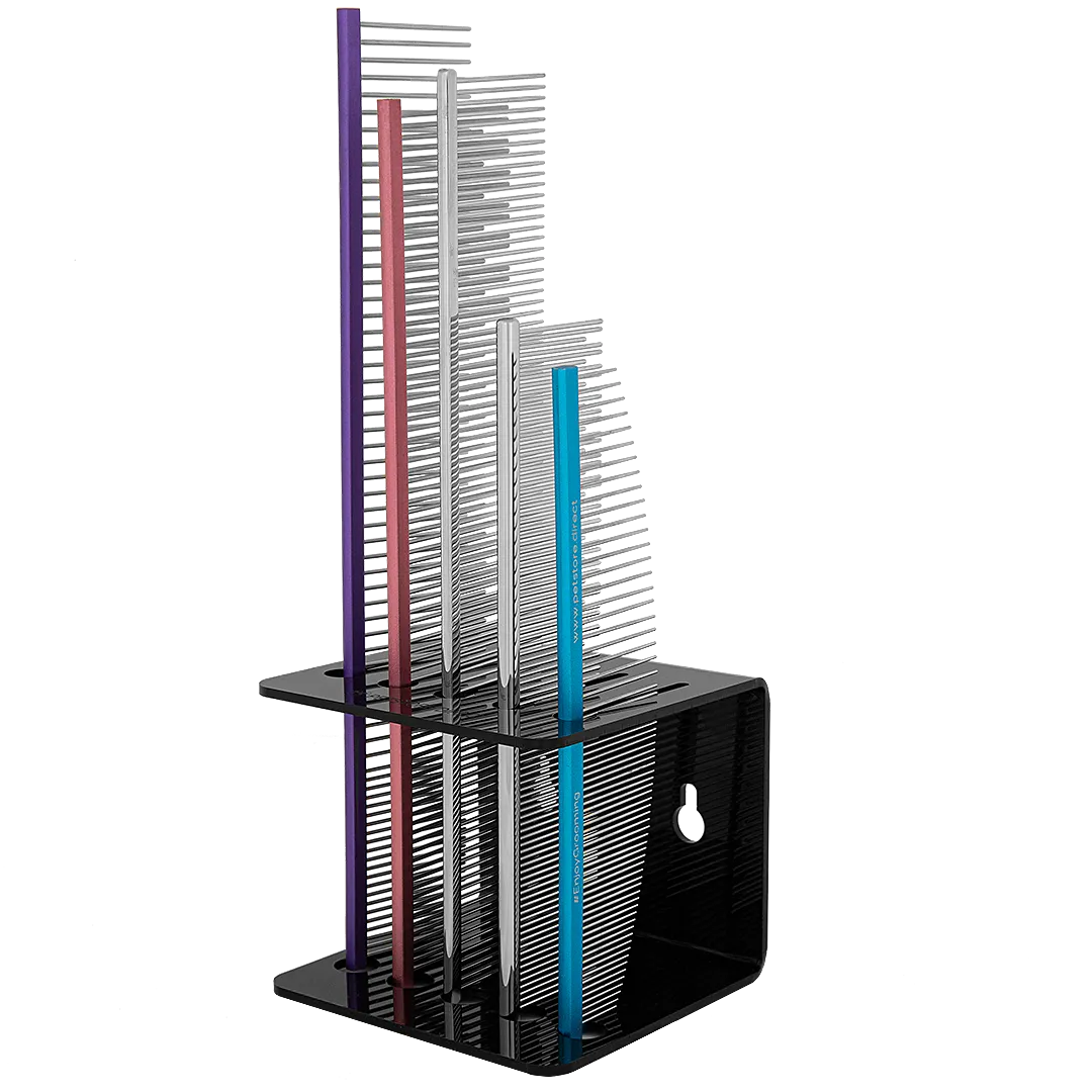 Comb Holder For Wall and Table Black by PetStore.Direct