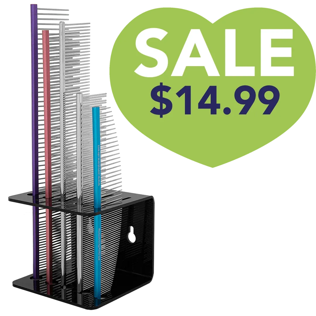 Comb Holder For Wall and Table Black by PetStore.Direct