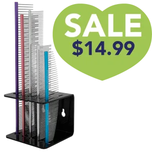 Comb Holder For Wall and Table Black by PetStore.Direct