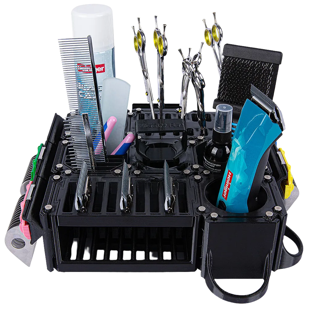 Custom Cube Tool Caddy Cyan by Vanity Fur
