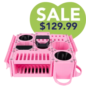 Custom Cube Tool Caddy Light Pink by Vanity Fur