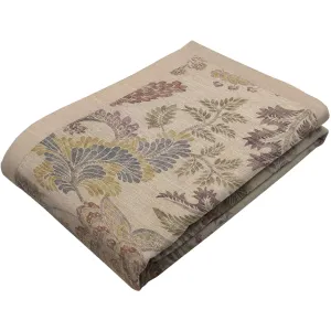 Floris Vintage Floral Linen Throw Blankets & Runners