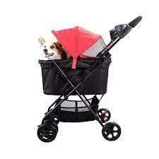 Ibiyaya Easy Stroller Pet Buggy for Cats & Dogs up to 20kg - Rouge Red
