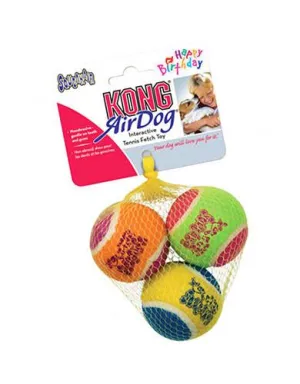 Kong Medium Birthday Air Squeaker Balls Dog Toy