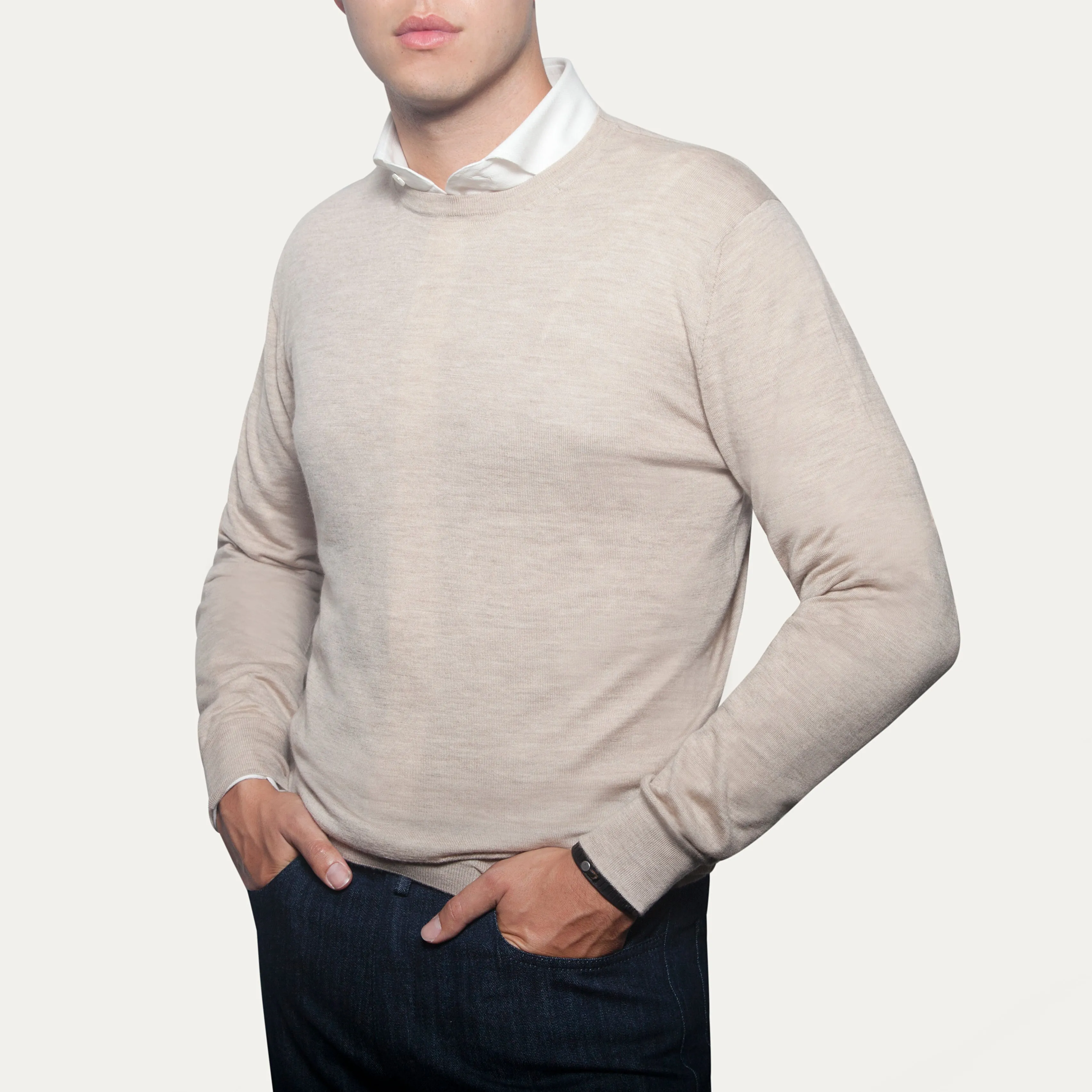 Light Cashmere Sweater - Cream