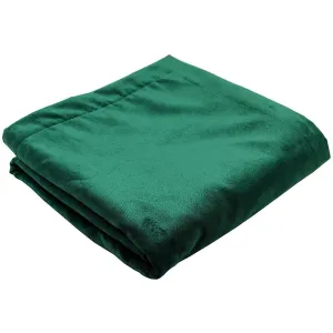 Matt Emerald Green Velvet Throw Blankets & Runners