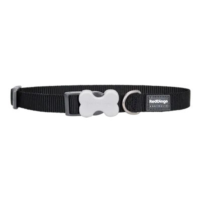 Red Dingo Dog Collar Black (20mm x 31-47cm)