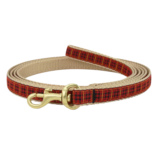 Teacup Leash | New Red Plaid
