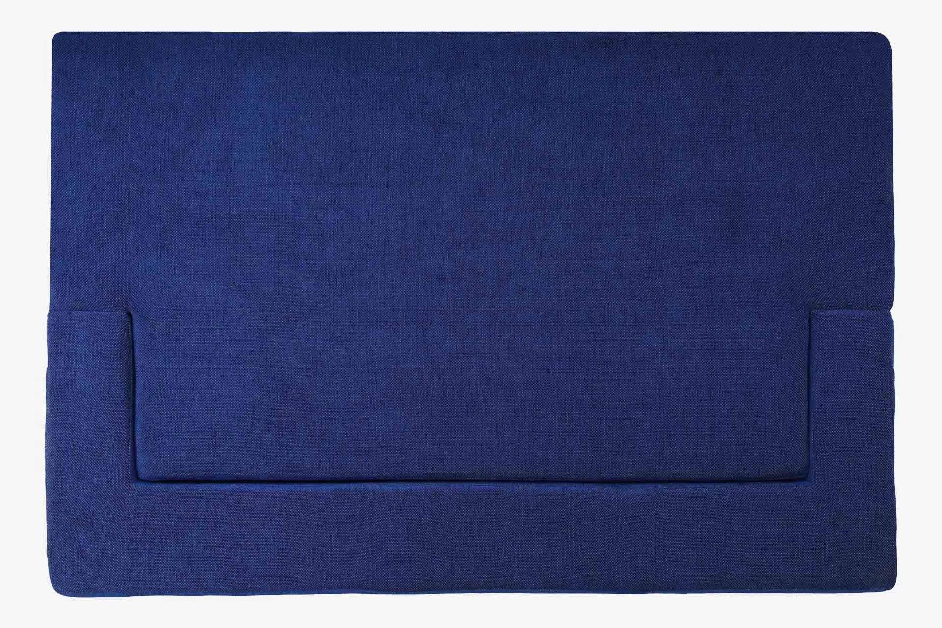 Uberlyfe New Age Folding Sofa Bed, Dotted Blue | 3 Seater | 3 Blue Medallion Cushion