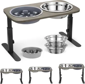 Veehoo Elevated Dog Bowls (Adjustable)